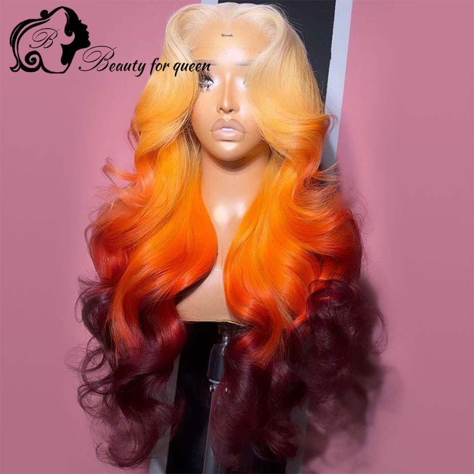 613 Blonde Body Wave Lace Front Wig - 레이스 프론트 스트레이트 글루리스 가발 여성용
