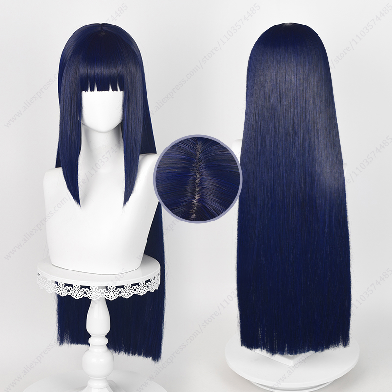 Synthetic Braided Wigs For Black Women - 히나타 히유가 코스프레 가발 블루 블랙