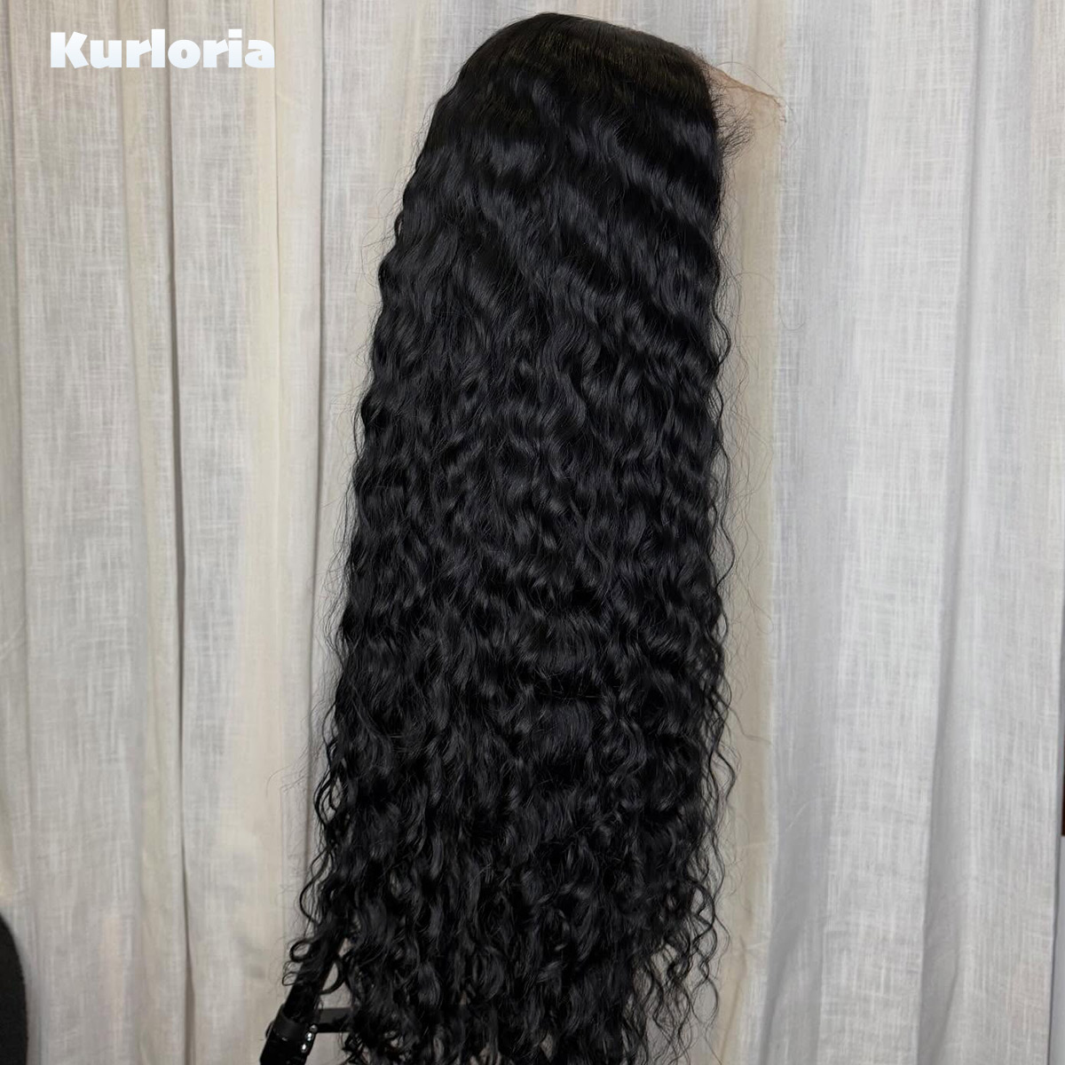 500 밀도의 자연스러운 검은색 딥 웨이브 100% 천 - Glueless Wear And Go Human Hair Wig 리뷰 및 가격