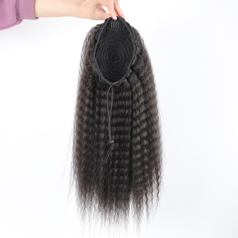 여성용 가짜 합성 드로스트링 포니테일 탄성 헤어 익스텐 - Drawstring Afro Curly Puff Ponytail 리뷰 및 가격