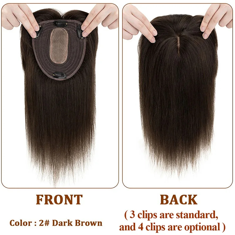 실크베이스 탑 여성 토퍼 클립 실제 인간의 머리카락 헤 - Seamless Clip In Hair Extensions Human Hair 리뷰 및 가격