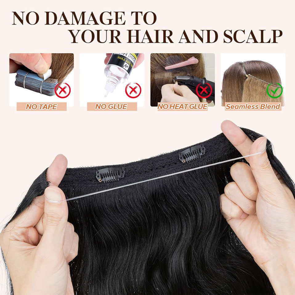S-noilite Wire In Human Hair E - Invisible Tape In Extensions Real Hair 리뷰 및 가격