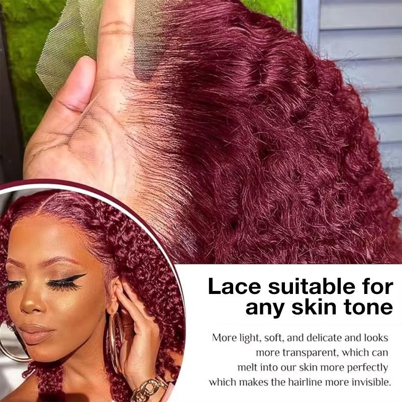 99j 딥 웨이브 레이스 프론트 헤어 가발, 250%  - Lace Front Wigs 리뷰 및 가격
