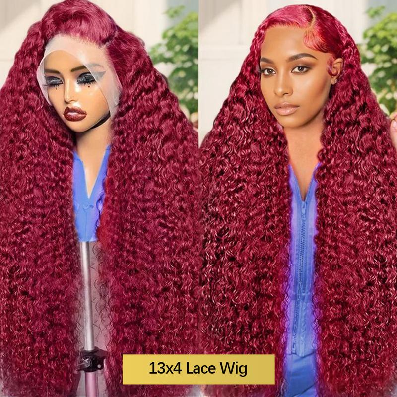 99j 딥 웨이브 레이스 프론트 헤어 가발, 250%  - Lace Front Wigs 리뷰 및 가격