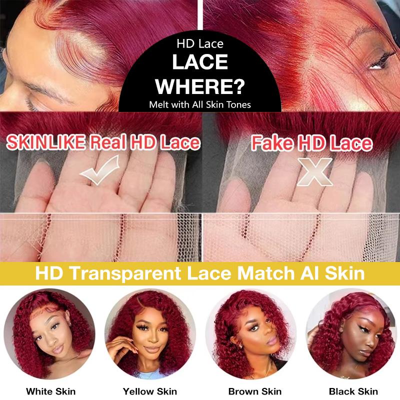 99j 딥 웨이브 레이스 프론트 헤어 가발, 250%  - Lace Front Wigs 리뷰 및 가격