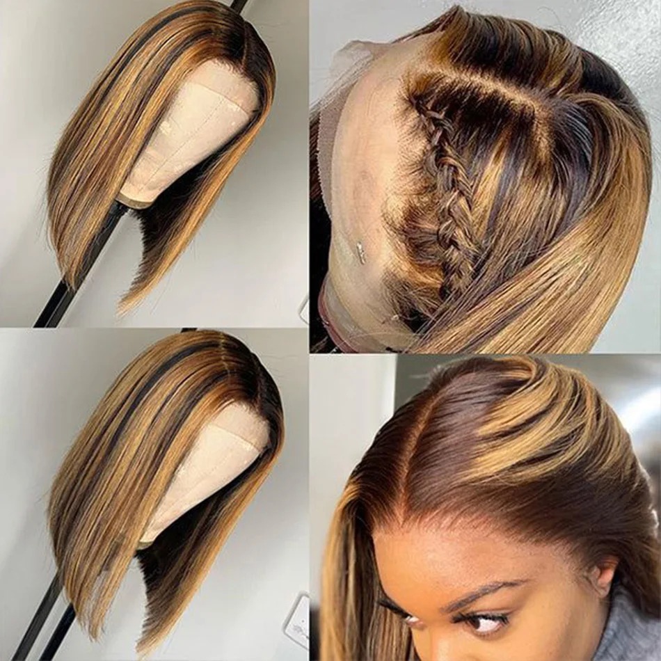 밝은 금발의 짧은 레이스 앞머리 가발, 13x4 HD  - Pre Parted 13X4 Lace Front Bob Wig 리뷰 및 가격