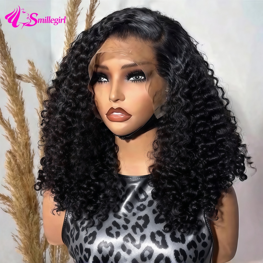 컬리 스타일의 짧은 밥 헤어, 200% 밀도, 13x6 - Pre Parted 13X4 Lace Front Bob Wig 리뷰 및 가격