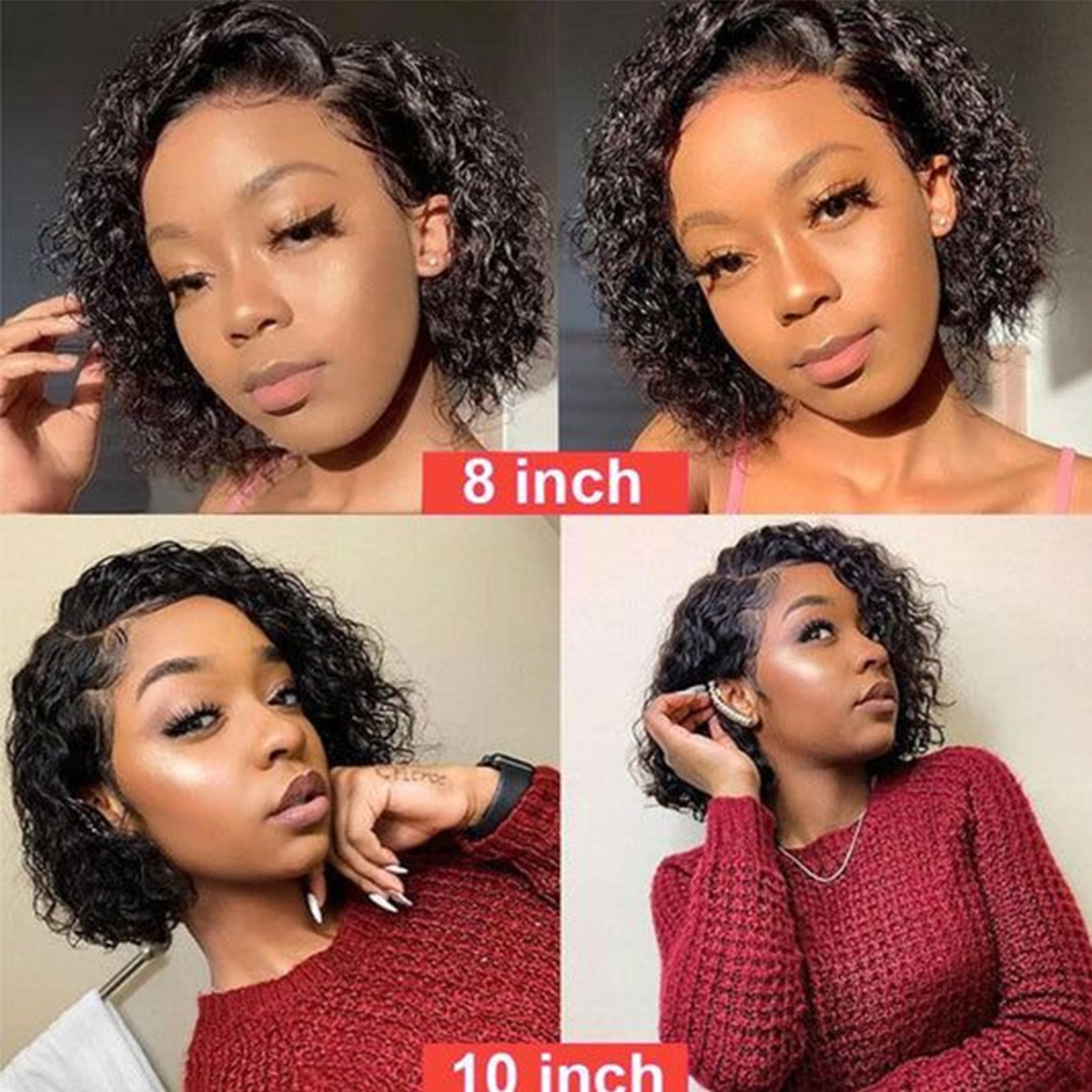 딥 웨이브 인모 가발 180 밀도 여성용 프리컷 레이스 - Glueless Wear And Go Human Hair Wig 리뷰 및 가격