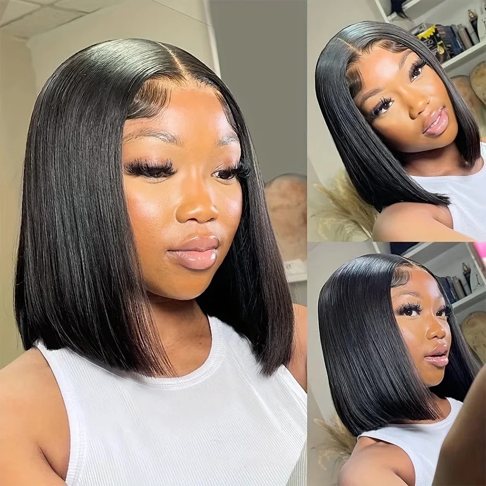 밥 스타일의 인모 가발, 짧은 스트레이트 스타일, 13 - Glueless Wear And Go Human Hair Wig 리뷰 및 가격
