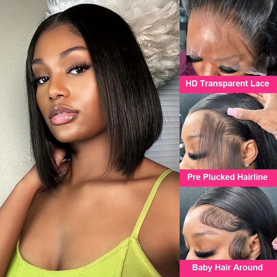 밥 스타일의 인모 가발, 짧은 스트레이트 스타일, 13 - Glueless Wear And Go Human Hair Wig 리뷰 및 가격