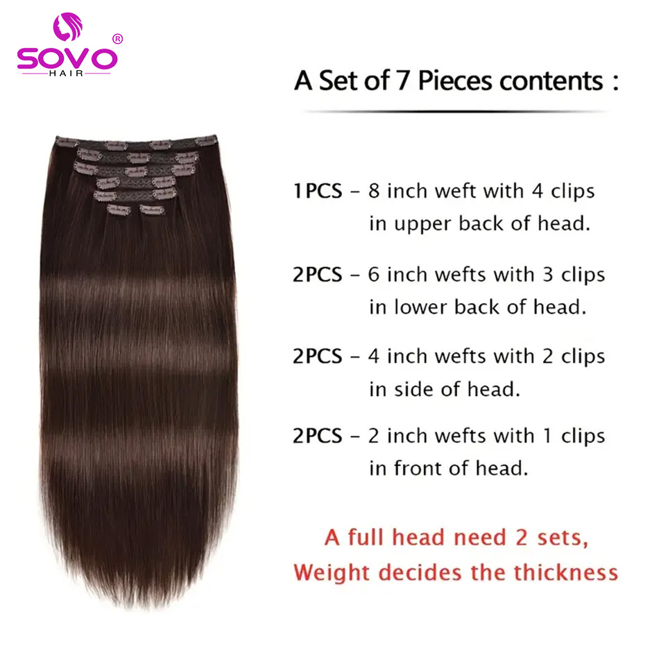 클립인 헤어 익스텐션 100% 실제 인간 레미 헤어 7 - Seamless Clip In Hair Extensions Human Hair 리뷰 및 가격