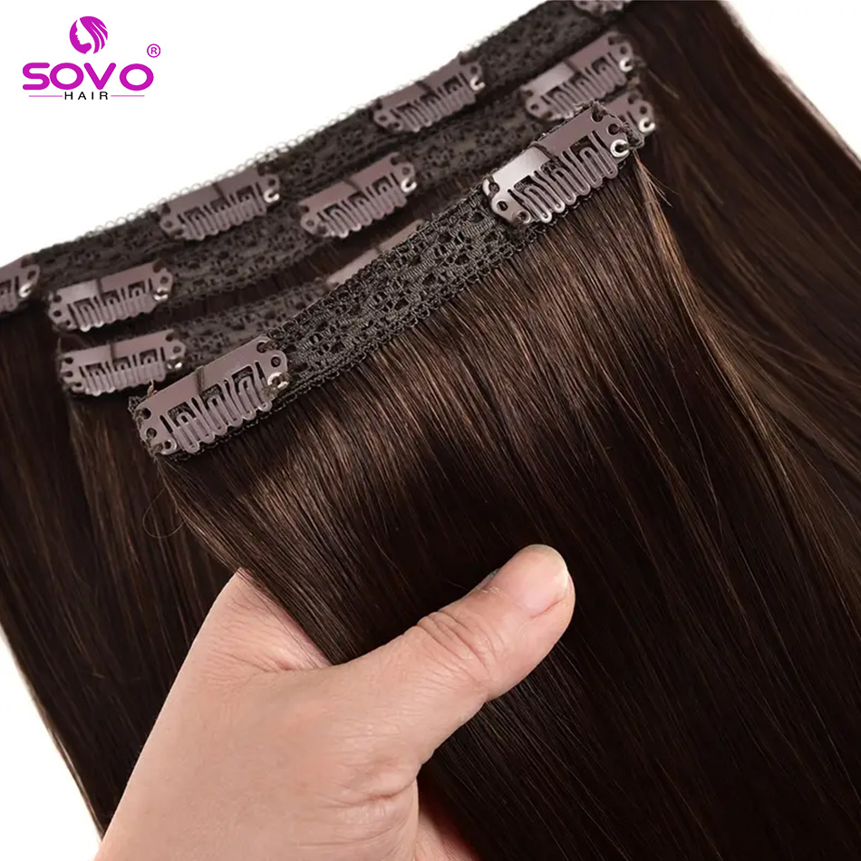클립인 헤어 익스텐션 100% 실제 인간 레미 헤어 7 - Seamless Clip In Hair Extensions Human Hair 리뷰 및 가격