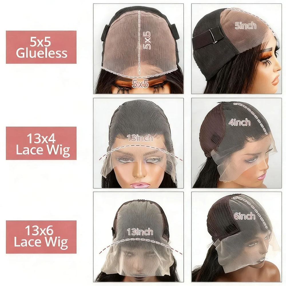 200% 밀도, 13x6 또는 13x4 사이즈의 레이스 - Pre Parted 13X4 Lace Front Bob Wig 리뷰 및 가격