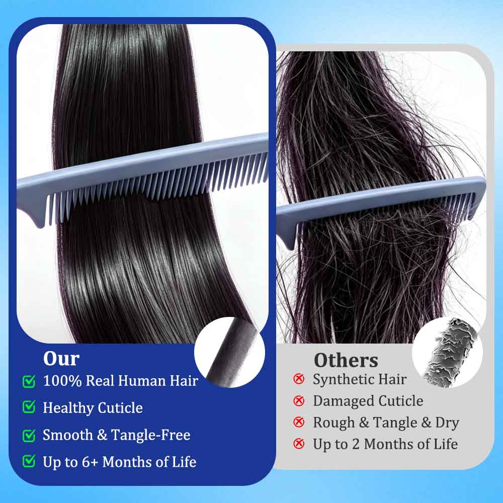 63개/3세트, 테이프형 헤어 익스텐션, 100% 천연 - Invisible Tape In Extensions Real Hair 리뷰 및 가격