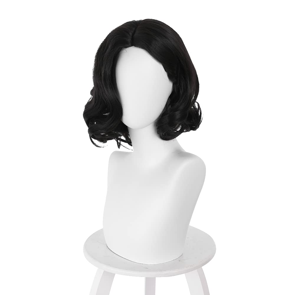 검정색 짧은 보브 웨이브 중간 가르마 애니메이션 파티  - Synthetic Braided Wigs For Black Women 리뷰 및 가격