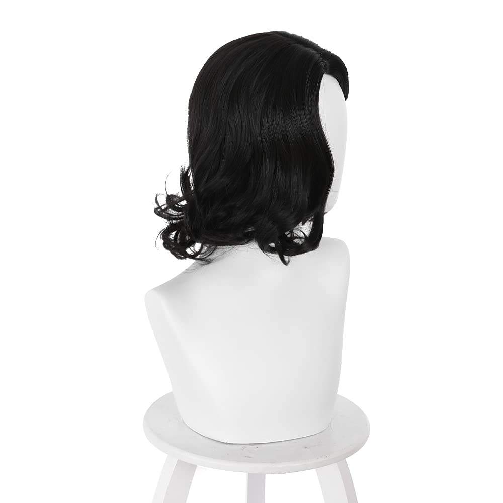 검정색 짧은 보브 웨이브 중간 가르마 애니메이션 파티  - Synthetic Braided Wigs For Black Women 리뷰 및 가격