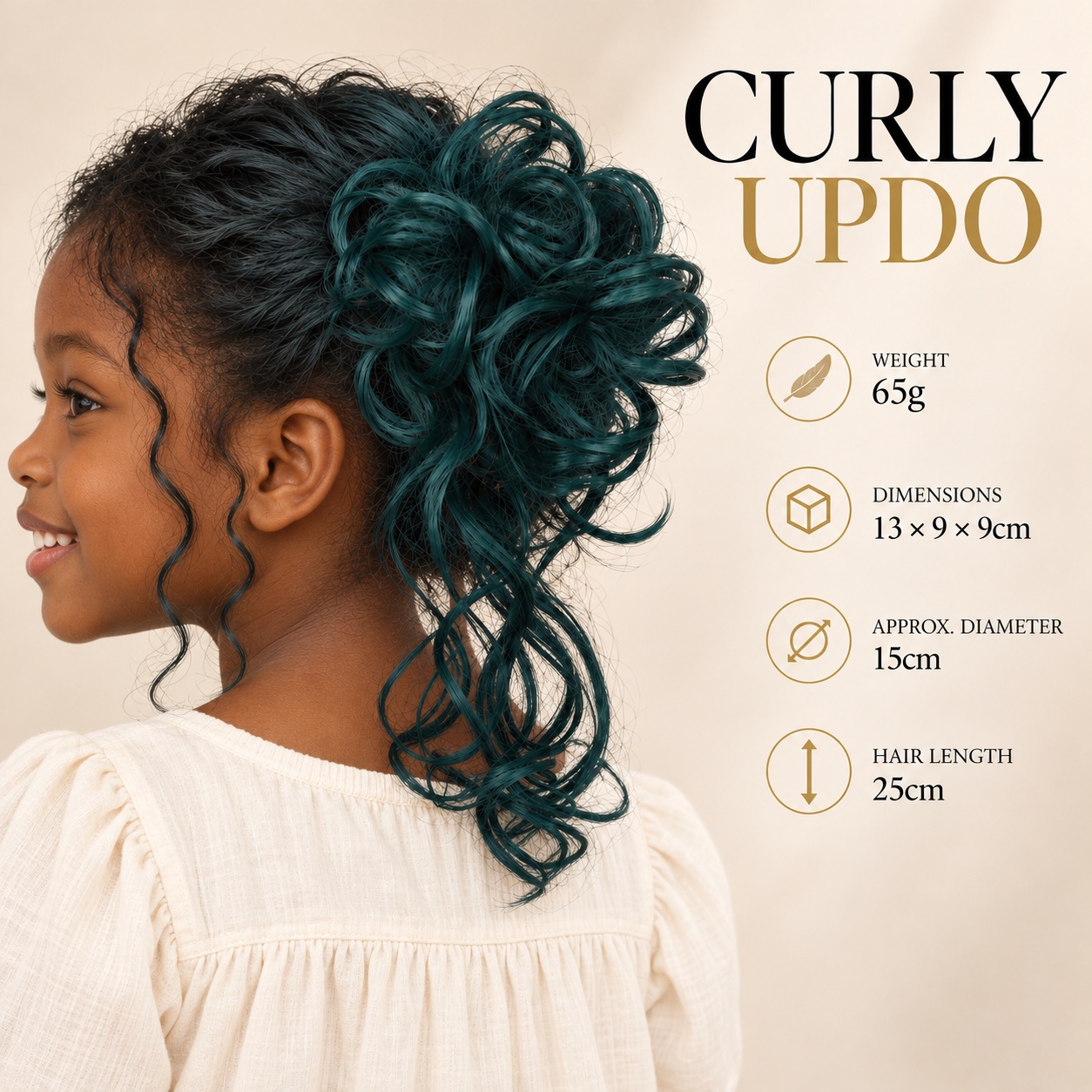 컬리 번 스타일의 가발, 클립형, 65g, 9.84인치 - Claw Clip Messy Bun Hair Piece 리뷰 및 가격